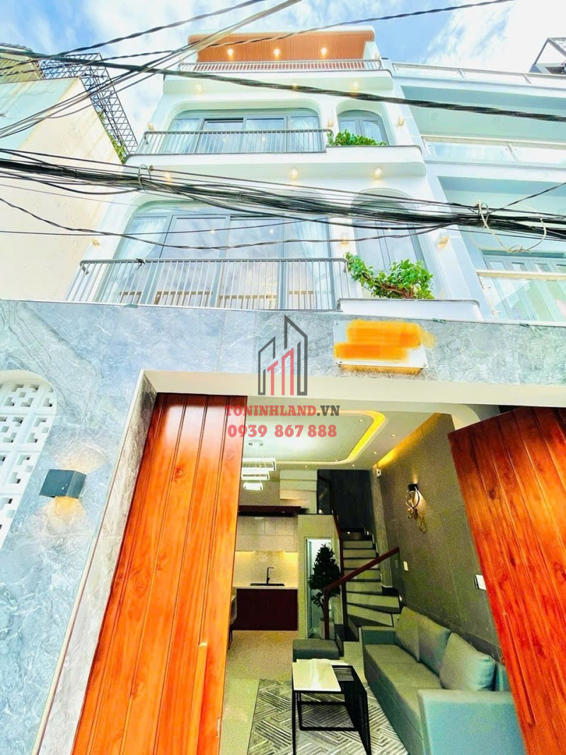 Bán nhà hẻm ba gác Phan Văn Trị, Phường 10, Gò Vấp – 50m², 4 tầng, giá chỉ 6.8 tỷ